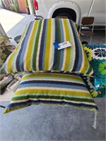 Outdoor Striped Cushions 2 Total