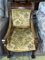 Wooden Floral Chair