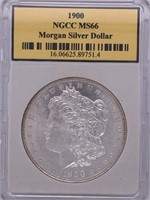 1900 Morgan silver dollar MS66 NGCC