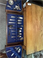 Wooden Cabinet with Silverware