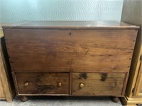 Wooden Dresser with Chest on Top