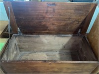 Wooden Dresser with Chest on Top