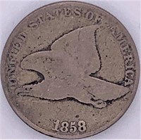 1858 Flying eagle US cent VF