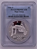 1996 P silver dollar commemorative PR69 DCAM by PC