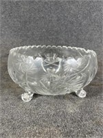 Bohemian Cut Glass Bowl