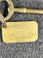 Brass horse medallions, and keys