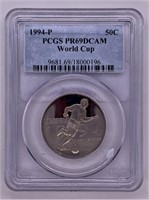 1994 P World cup proof half dollar PR69 DCAM PCGS
