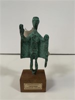 Sardegna Nuragica "Capotribù" bronze sculpture
