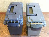P729- (2) Plastic Ammo Cans Each Measure 7