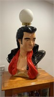 1980s NOVELTY ELVIS PRESELY SOLID PLASTER LAMP