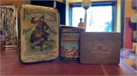 3 X TOBACCO TINS