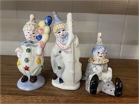 Porcelain clowns