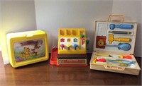 Teddy Ruxpin Lunch Box & Fisher-Price Toys