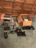 Nikon Camera, camera lenses, camera stand and