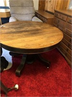 Wooden Table with Two Leaves