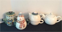 Four Teapots