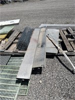 Assort. Aluminum Scaffold Planks, Tread Plate, Etc