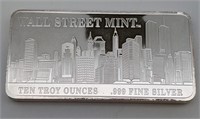 10oz Fine Silver "Twin Towers" Bar