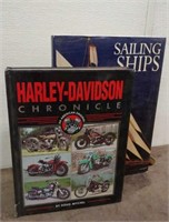 (2) Books- Harley Davidson & Ships
