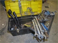 Tool Box Filled with Large Wrenches and More