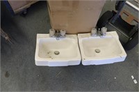 2 Vintage Briggs Porcelain Bathroom sinks