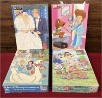 Vintage puzzles Disney, Barbie, puppy dogs