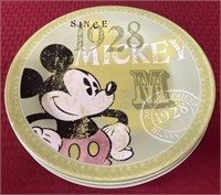 4 Mickey Mouse plates