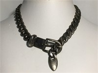 Retro vintage choker thick link chain punk jewelry