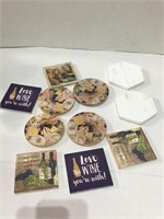 Collection of coasters from threshold stone