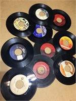 mix Lot of 1960’s - 80s 7 inch vinyl music Records