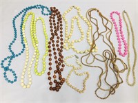 Retro jewelry long beaded necklaces