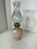 Vintage Pink Oil Lamp