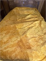 Vintage Crushed Velvet Bedspread