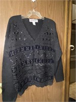 Crystal Kobe Black Sweater