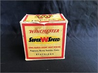 Vintage Winchester shotgun shell box and shells