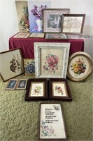 10 assorted picture frames