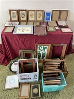 3 Box lots of picture frames