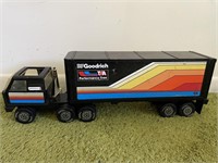 Toy Tanka BF Goodrich toy truck and trailer.