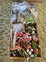 2 boxes of faux floral bouquet