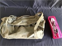 US canvas bag and utensils