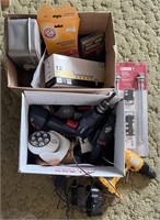 2 boxes of power tools and accessories