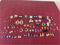 55 pairs of earrings