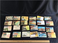 Lot of vintage folding post cards