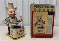 Piggy Cook Tin Toy w/ Box