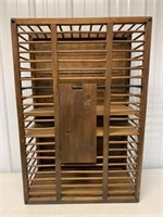 Wooden Chicken Crate with Shelves