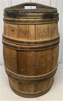 W.C. Co Wooden Barrel w/ Lid