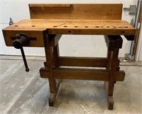 Wooden Bench w/ Vise