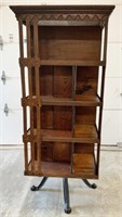Wooden Rotating Shelves w/ Iron Feet