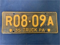 1935 Pennsylvania Truck License Plate