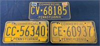 PA Commercial License Plates,